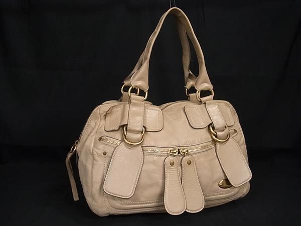 美品 CHLOE クロエ ベイ レザー ハンドバッグ ボストンバッグ Yahoo!オークション -「クロエ バッグ ベイ」の落札相場・落札価格