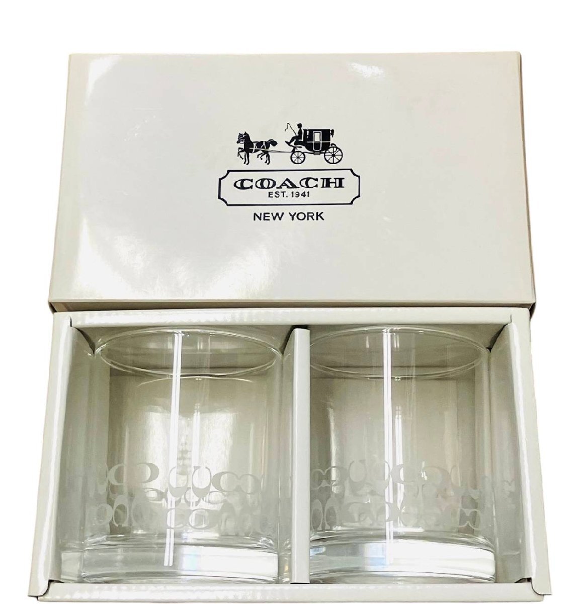 COACH - コーチ シャンパングラス 新品未使用 箱付き ペアグラス COACH(コーチ)シャンパングラス ペア [CONCENT]コンセント