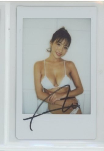 葉月あや1of1 ゴールド&シルバービキニ 直筆サイン入りチェキ非売品