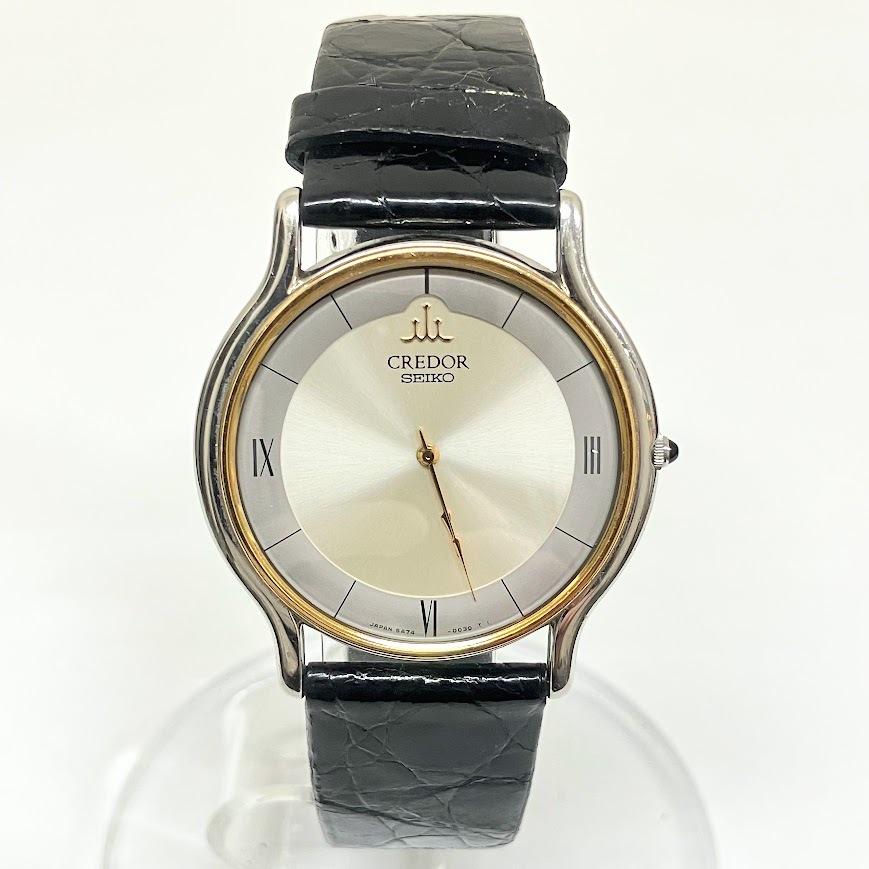セイコー SEIKO クレドール 18K ベゼル 5A74-0020 クオーツ