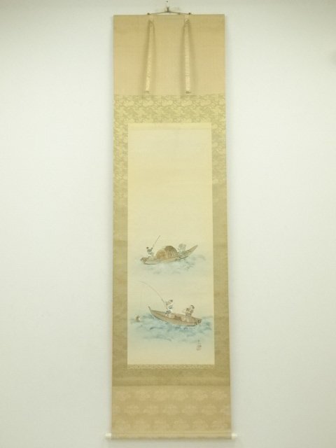 【真作】掛軸　芳舟銘　四字書　逸品　M190 真作】掛軸 芳舟銘 四字書 逸品 M190 - メルカリ