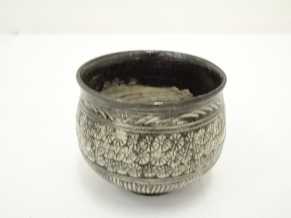 Amazon.co.jp: 茶道具 数茶碗 古三島 5客、京焼 中村与平作