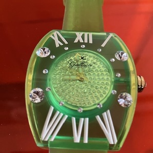 スケルトン ビジュー 腕時計 電池交換済み