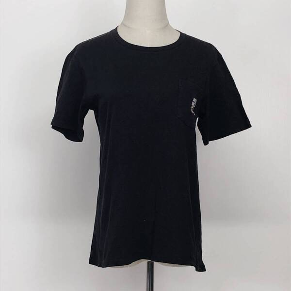 ZX878 UNIQLO ユニクロ UT PEANUTS ピーナッツ メンズ トップス Tシャツ 半袖 刺繍 Mサイズ ブラック 黒 無地 綿100% コットン スヌーピー