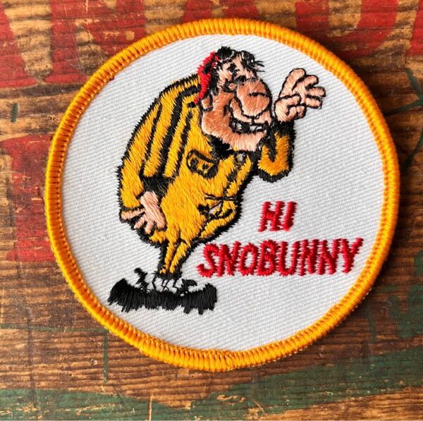 【USA vintage】ワッペン HI SNOBUNNY 刺繍ワッペン アメリカ ビンテージ