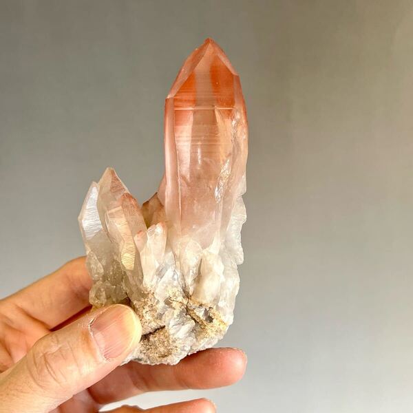 ストロベリーレムリアン ディアマンティーナ産 クラスター 39 ピンクレムリアン レムリアンシード 水晶