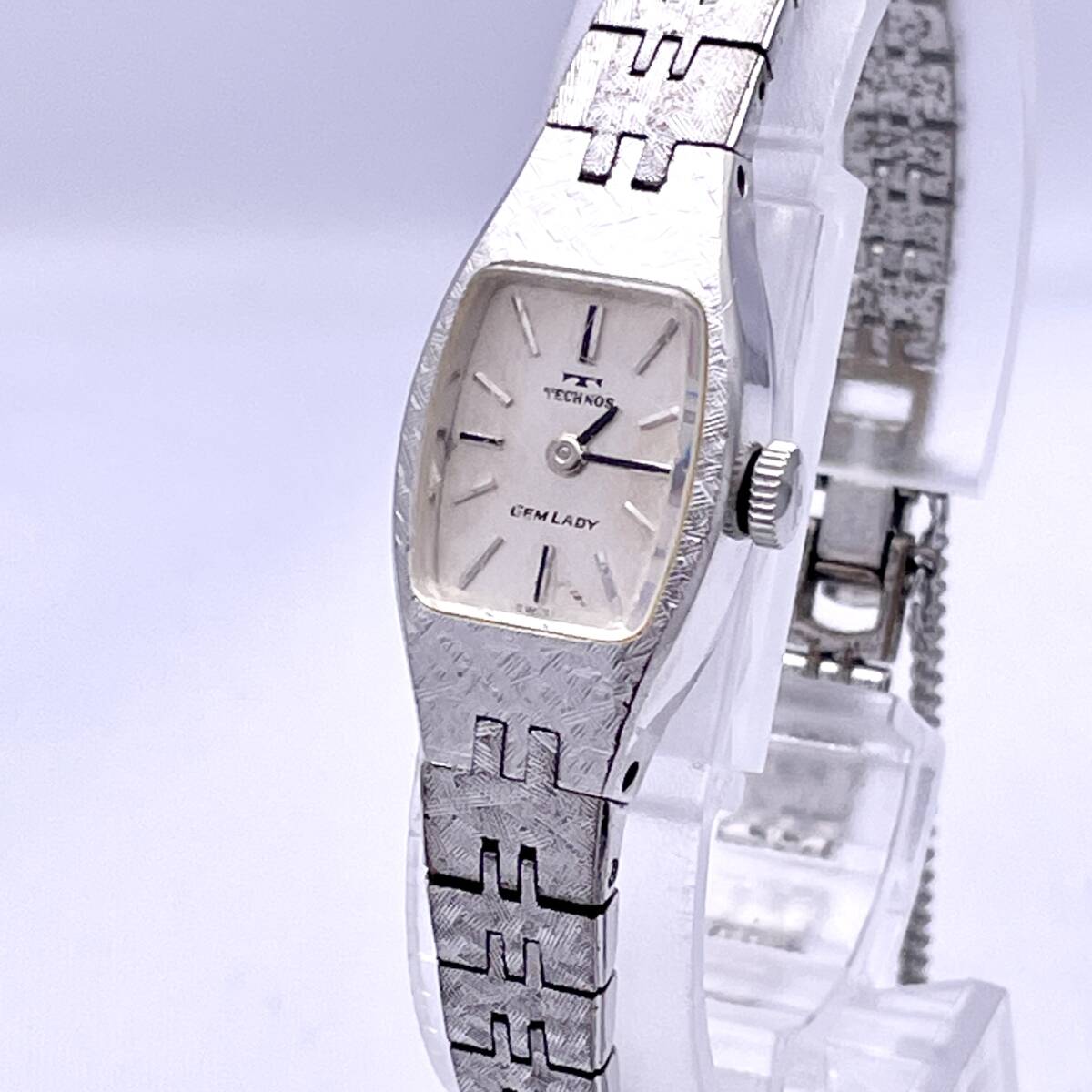 良品 希少 レア 遅く アンティーク TECHNOS テクノス SWISS Lady
