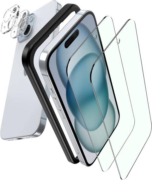 ガラスフィルム iPhone 16 用 保護フィルム 2枚