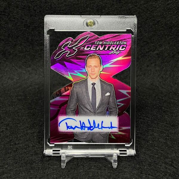 ☆2枚限定☆2024 Leaf X-CENTRIC Tom Hiddleston トムヒドルストン 直筆サインカード ピンクリフラクター MARVEL Upper Deck Loki ロキ