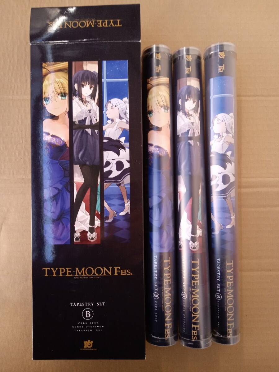 TYPE-MOON Fes. タペストリー 3種 1セット B /武内崇/奈須きのこ/FGO/fate/月姫/空の境界/魔法使いの夜/