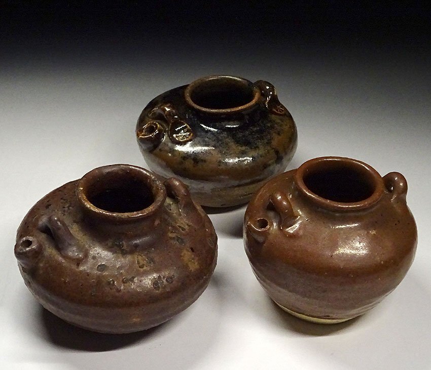 渡邊美術店 - 黄瀬戸 印花文水滴 | 古美術品専門サイト fufufufu.com
