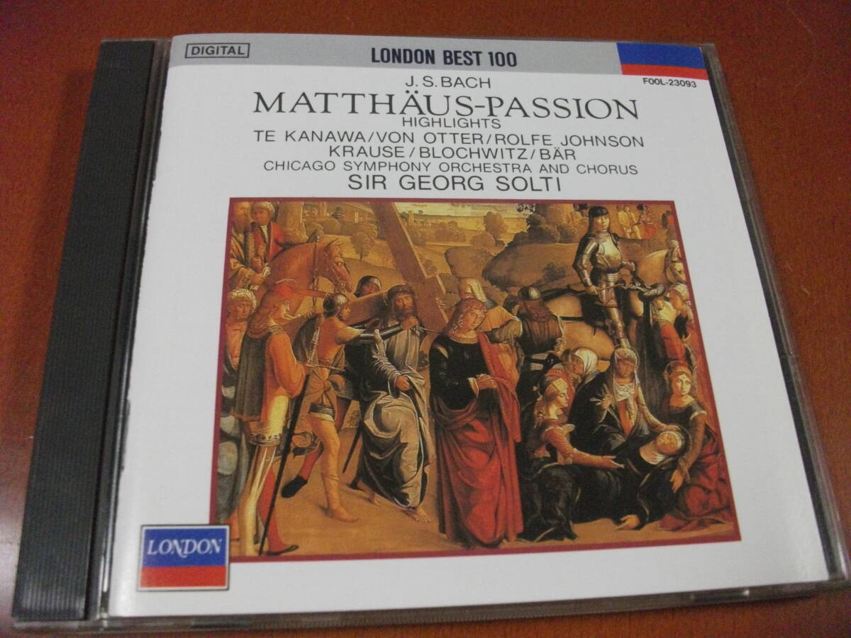J.S.Bach - MATTHAUS-PASSION (Highlights) Solti Chicago - YouTube