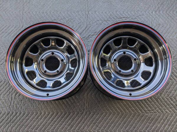 2本 DAYTONA 15X8 PCD120.65 5H 5X4.75 AWC MADE IN USA シェビー シボレー カマロ トランザム コルベット エルカミーノ S10 ブレイザー