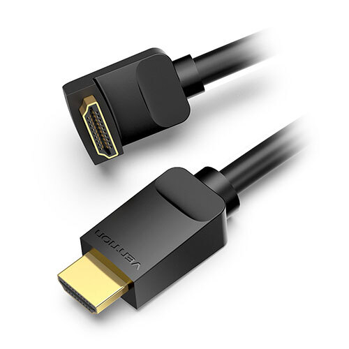 まとめ得 【5本セット】 VENTION HDMI 直角ケーブル 上向き 3m ブラック AA-0133X5 x [2個] /l