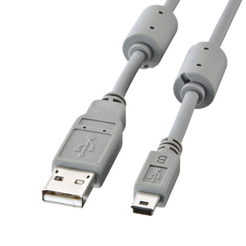 【5個セット】 サンワサプライ ミニUSBケーブル 1m KU-AMB510KX5 /l