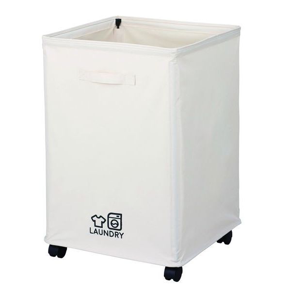 まとめ得 ランドリーバスケット76L ベージュ x [3個] /m