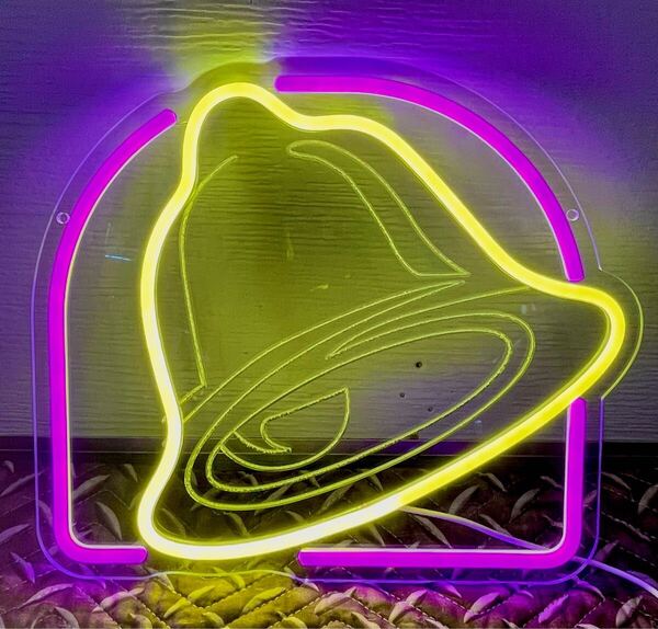 TACO BELL LEDネオン ネオン看板 2色 USB電源 調光調整付 タコベル タコス アメリカン雑貨 ガレージ雑貨 ファストフード ナスカー