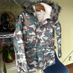 X - girl 迷彩柄 N3B 中綿ジャケット M