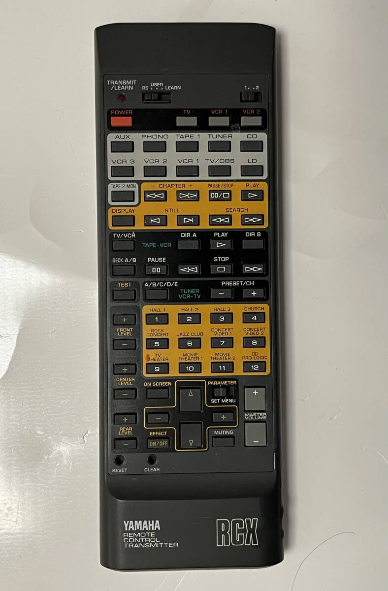 YAMAHA　AVアンプ用リモコン　RCX　動作品現状渡しです。