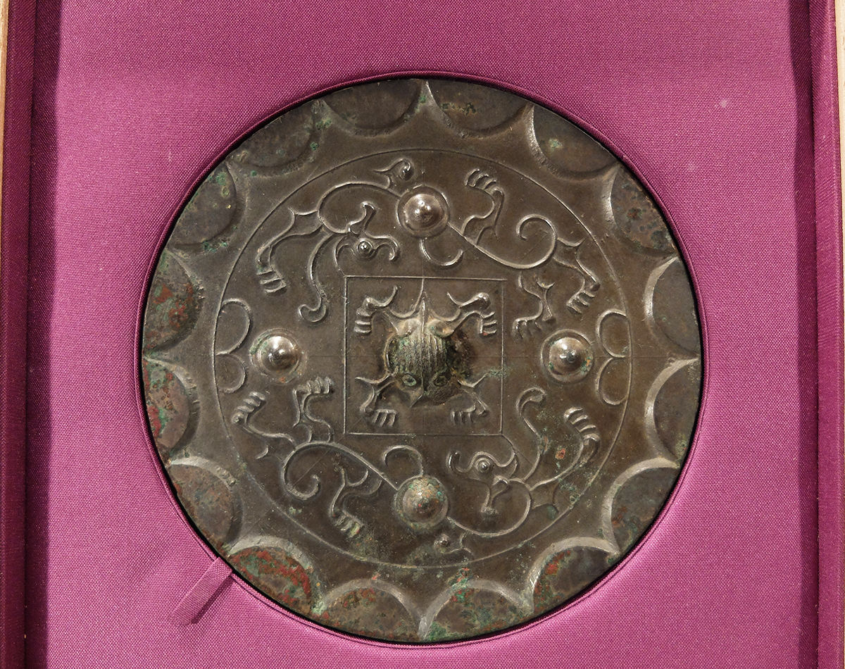 銅鏡，古董，古銅製 Yahoo!オークション -「銅」(鏡) (銅製)の落札相場・落札価格