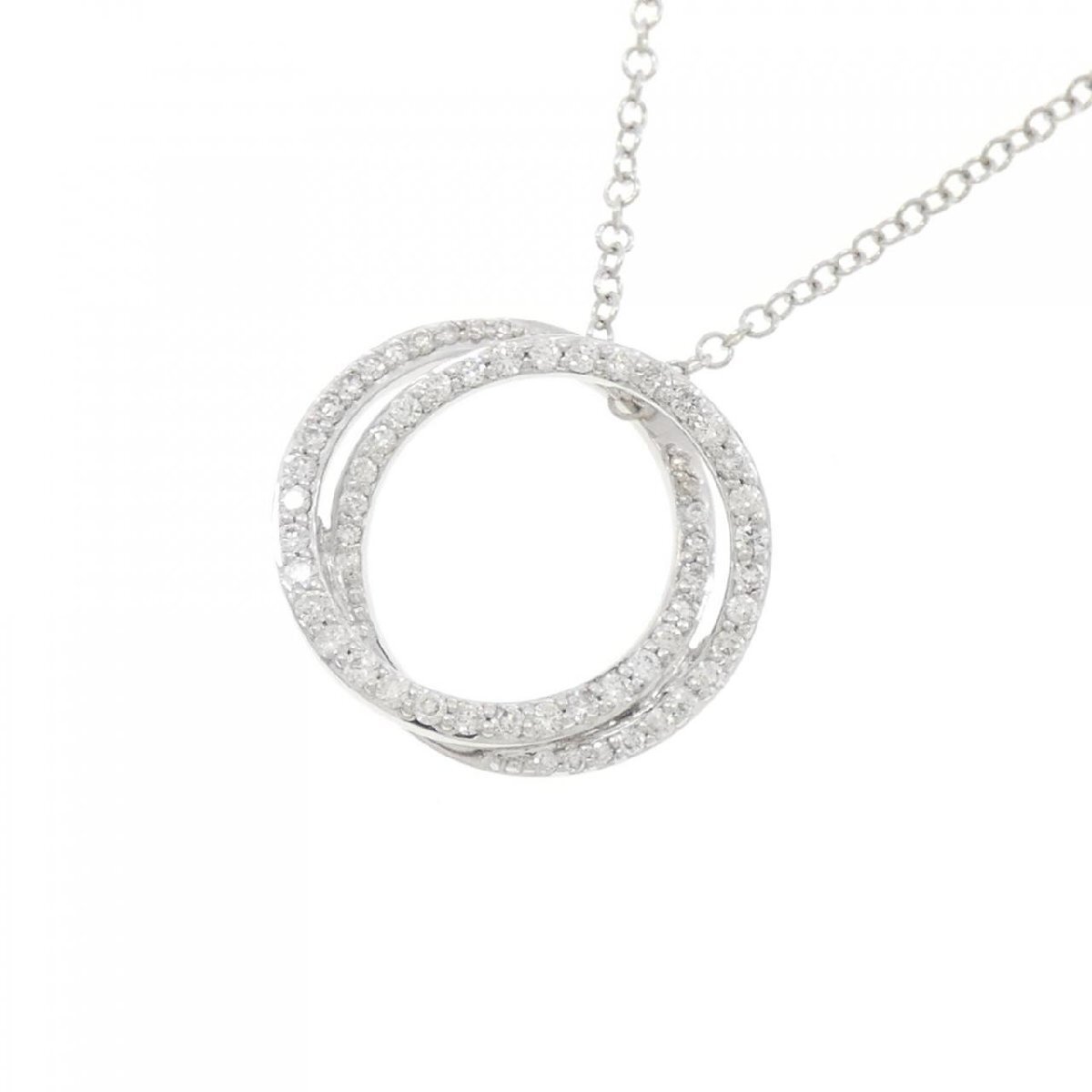 K18WG/750WG ダイヤモンド ネックレス 0.30CT K18WG/750WG ダイヤモンド ネックレス 0.30CT