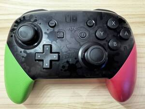 【動作品】Nintendo Switch Proコントローラー スプラトゥーン2エディション