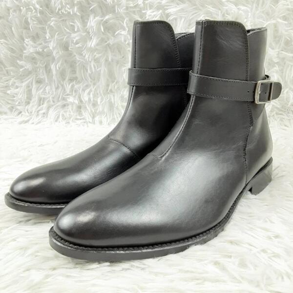 新品未使用 25㎝◎TAKEO KIKUCHI タケオキクチ ショートブーツ 黒
