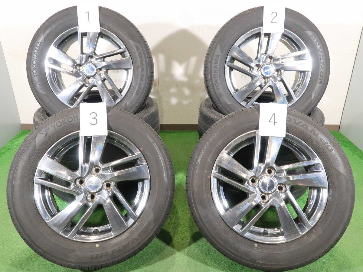 中古 15インチ メッキホイール 4本SET ニッサン オーテック