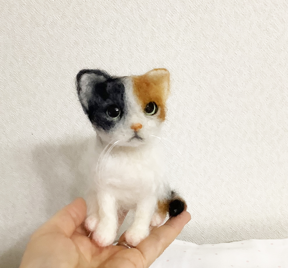 Yahoo!オークション -「羊毛フェルト 三毛猫」の落札相場・落札価格