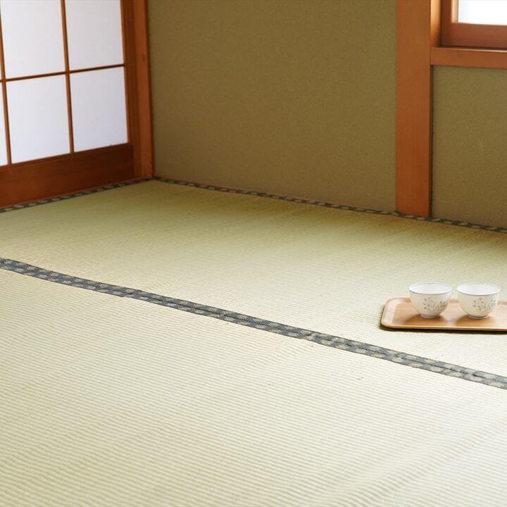 純国産 い草 上敷き カーペット 双目織 『松』 六一間3畳(約185×277cm) 【メーカー直送商品】☆