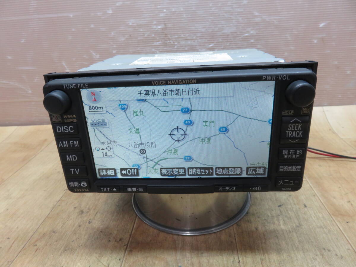 動作保証付★F0605/トヨタ純正 ラクティス SCP100 NCP100 86100-52040 CQ-BT0500A HDDナビ 2014年 CD再生OK 本体のみ