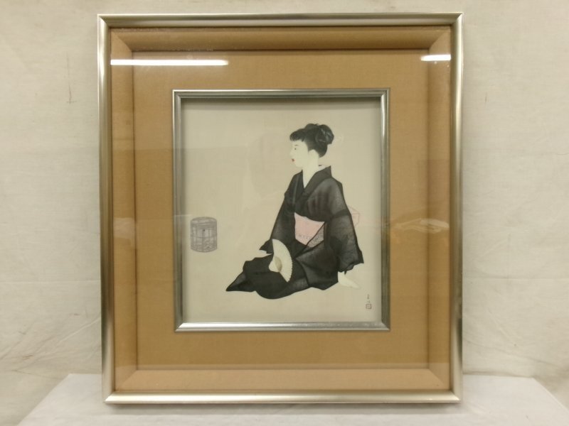 50sヴィンテージ*Noritake オールドノリタケ*古い 陶板画*鬼頭鍋