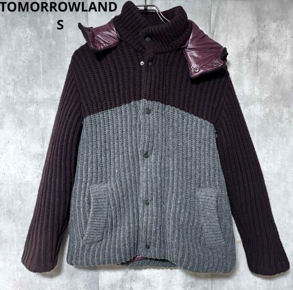 TOMORROWLAND ニット ナイロン ツートンジャケット S