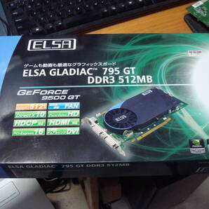 ELSA GLADIAC 795 GT DDR3 512MB GeForce 9500GT 完動品 送料無料