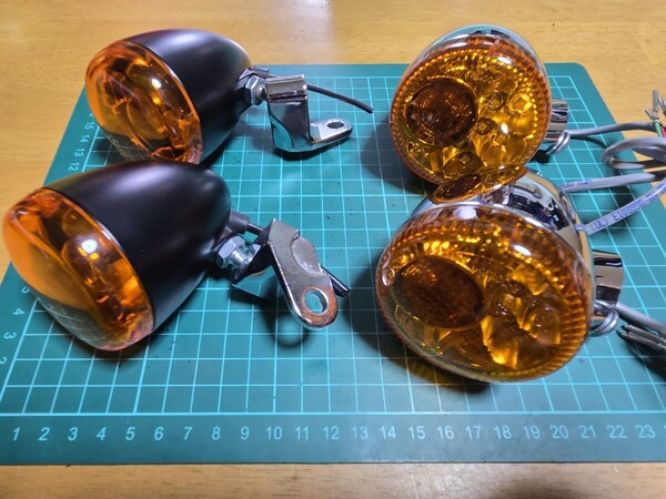 ■新車外し/美品/即決送料無料■ハーレーダビッドソン純正 前後ウインカーセット2014ソフテイルFXSB1580ブレイクアウト SOFTAIL