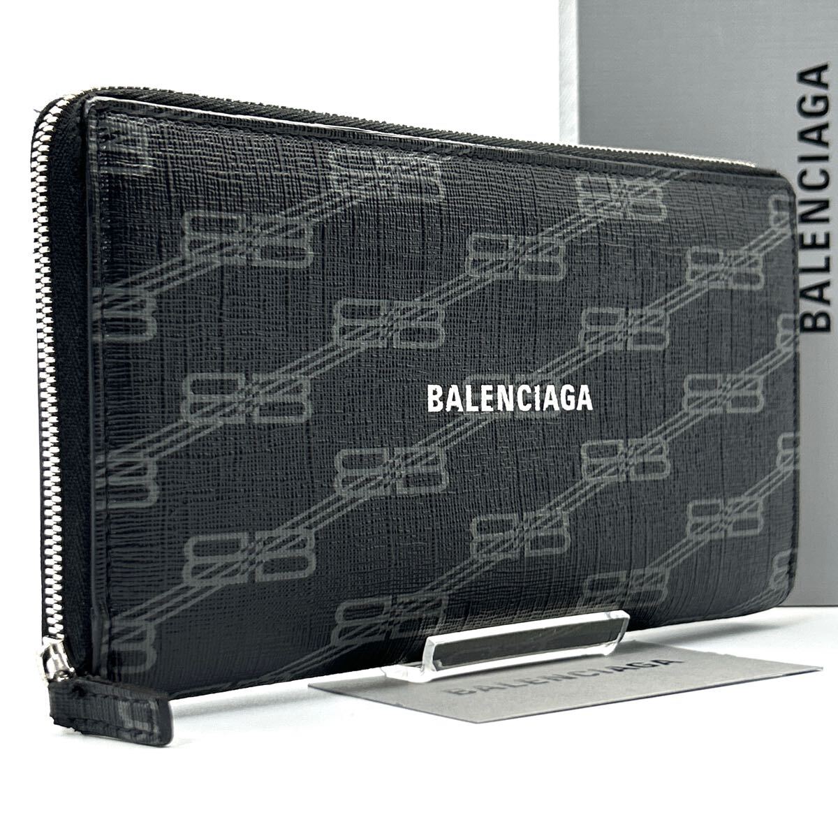 現行◇極美品◇BALENCIAGA 二つ折り財布 エブリデイ ブラック