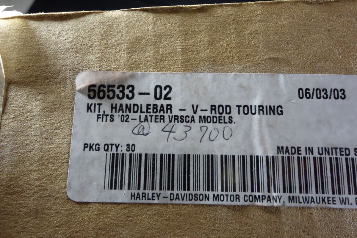 リデュースリーチ ハンドルバー キット 56533-02 ハーレー 純正 V-ROD Vロッド VRSC VROD 新品 未使用 #R20250110