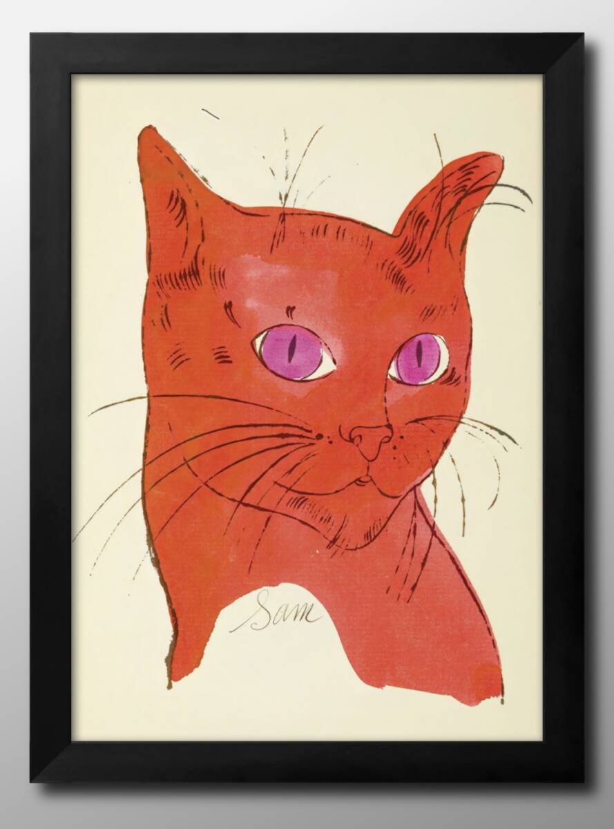 アンディ・ウォーホル　ねこ　2枚セット アンディ・ウォーホル ねこ 2枚セット アンディウォーホル 猫の