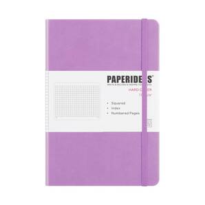 【新着商品】ノート A5 ハードカバー PAPERIDEAS (方眼, ライラック)