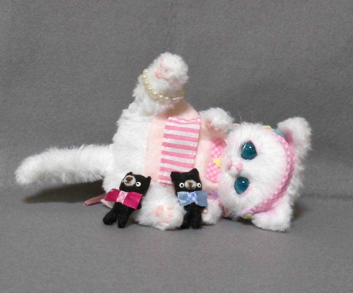 Yahoo!オークション -「ぬいぐるみ 猫」(手作り人形) (人形 Yahoo!オークション -「ぬいぐるみ 猫」(手作り人形) (人形