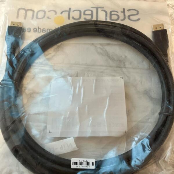 【3m】StarTech.com DisplayPort1.4ケーブル ブラック N16-55
