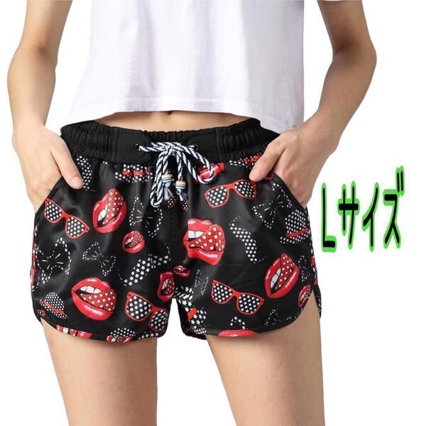 スイムウェア Lサイズ 水陸両用 速乾水着 UPF50+ UVカット99.9% ビーチパンツ サーフパンツ 海水パンツ 吸汗速乾 メッシュ付き