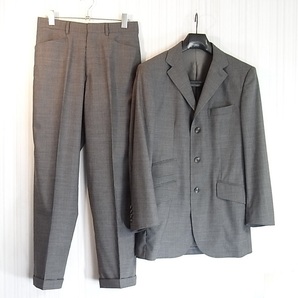 size44☆美品☆ダンヒル dunhill サマースーツ 3釦 グレー系