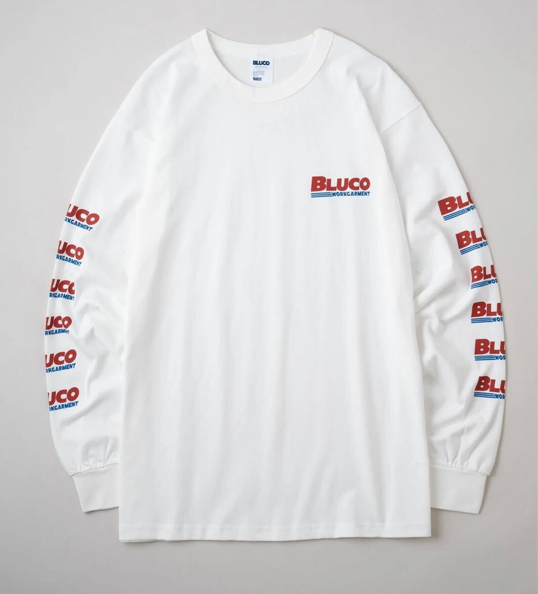 BLUCO/ブルコ PRINT L/S TEE -BWG- ブラック XL
