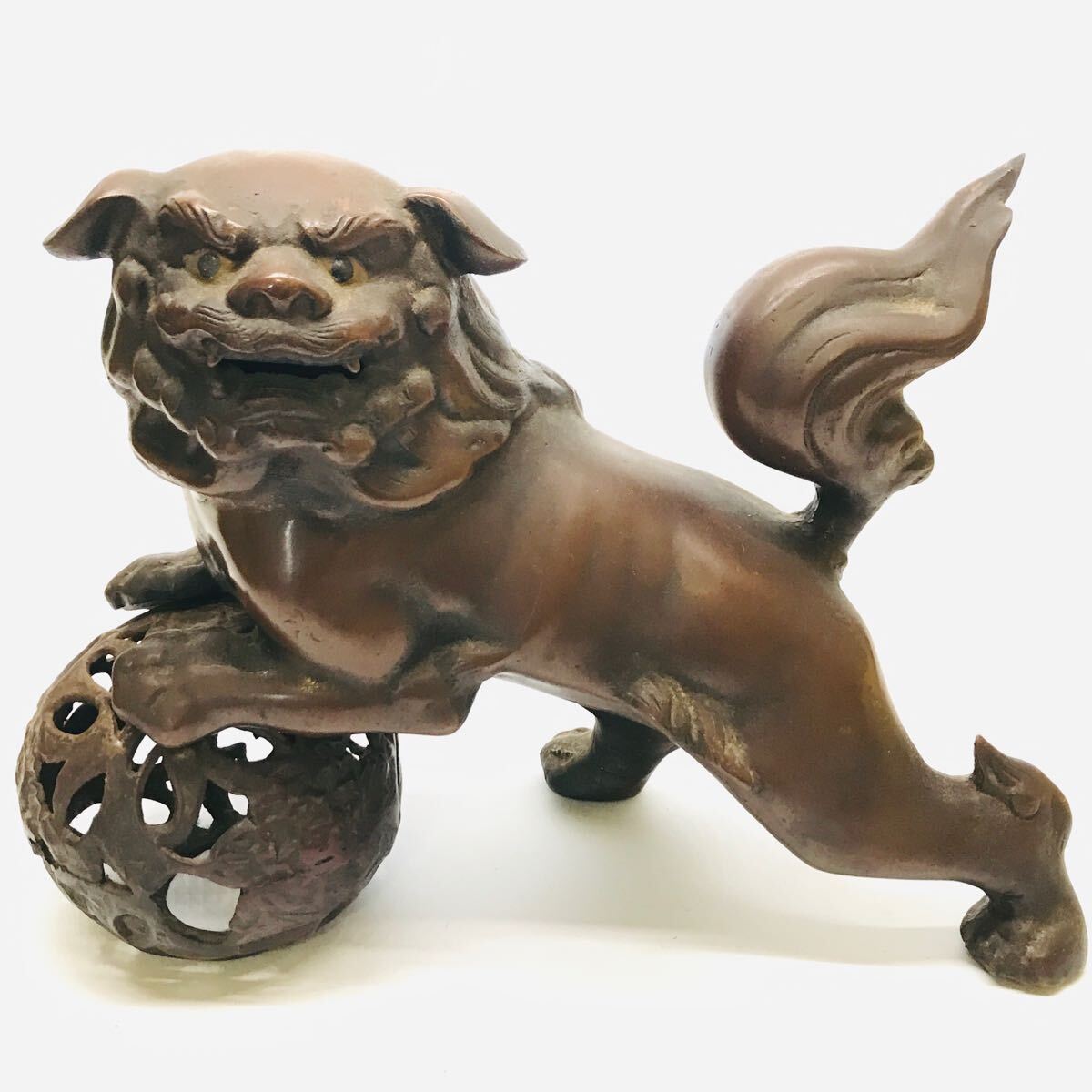 2025年最新】Yahoo!オークション -玉獅子置物(金属工芸)の中古品 2025年最新】Yahoo!オークション -玉獅子置物(金属工芸)の中古品