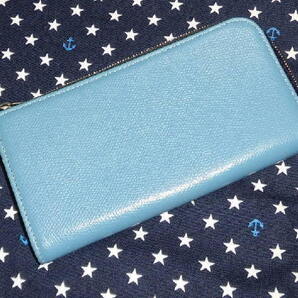 中古 札入れ カード入れ ターコイズブルー