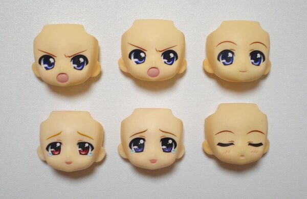 ねんどろいど 高町なのは フェイト 顔パーツ のみ 6個セット フェイス パーツ リリカルなのは