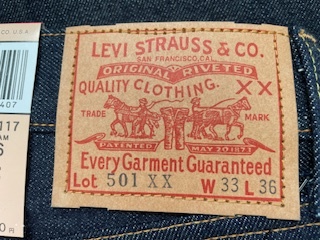 LEVI'S リーバイス 501XX バナー付 55501-0117 W33　② リーバイスLevi's 55501-0117 501XX 限定バナーモデルw33