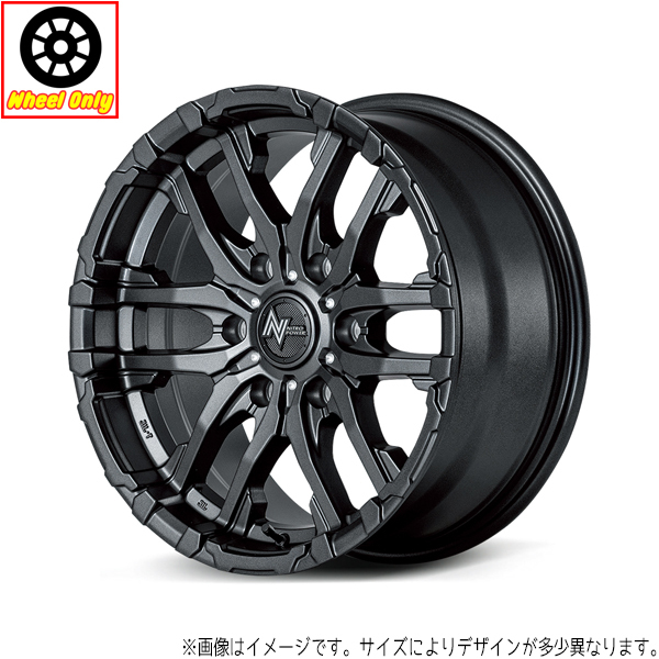 ハイエース 16インチ アルミホイール 6穴139.7 | MID ナイトロパワー M26 クロスファング 6.5J +38 1本