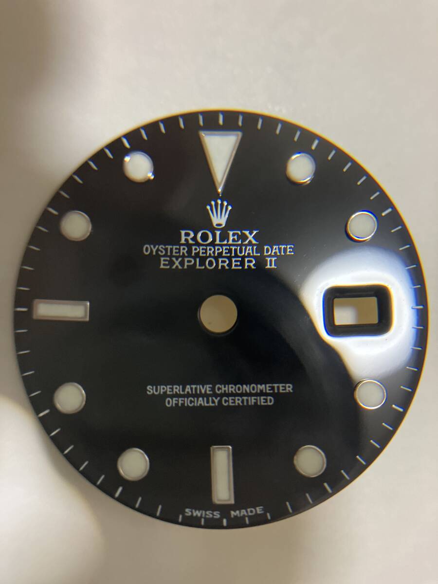 ROLEX ロレックス 純正 エクスプローラー2 文字盤 黒 ブラック